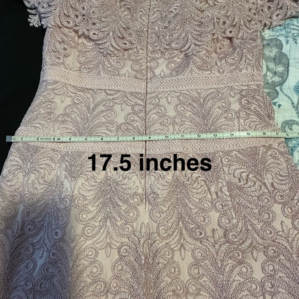 Tadashi Shoji Dusty Pink Lace Maxi Dress - Picture 4 of 6